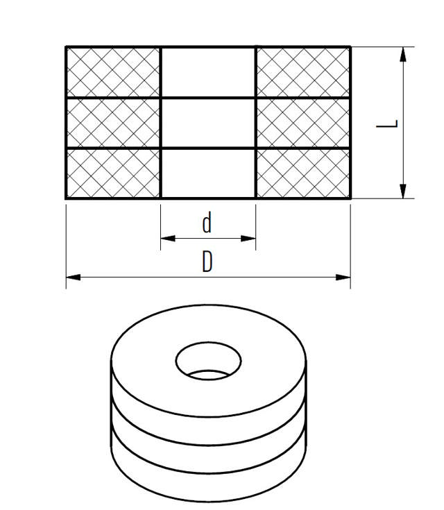 Bouchon temporaire pour plâtrage (red) - ø60 mm