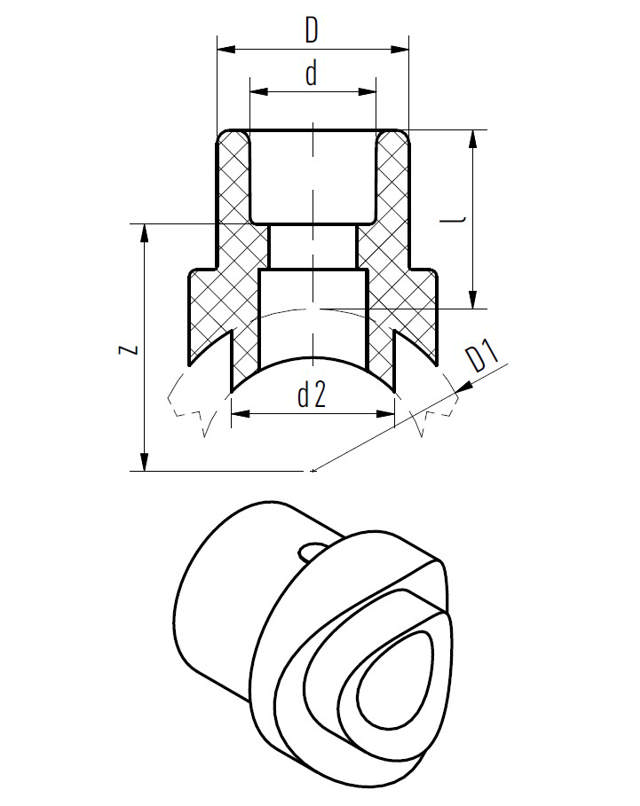 Raccord cavalier (red)