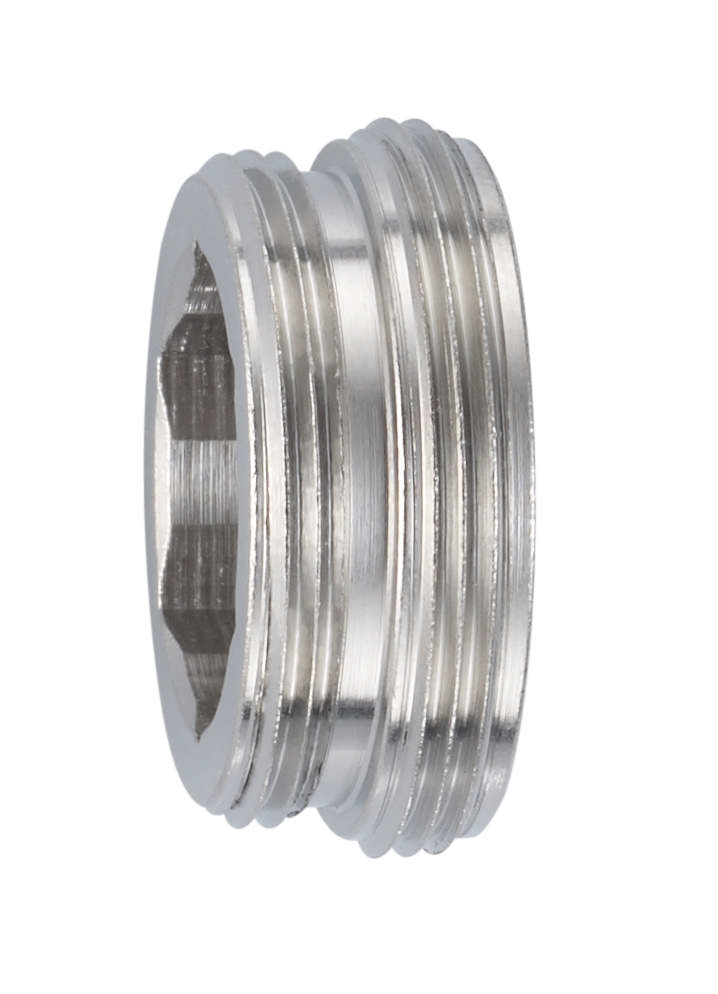 Verloopnippel Chroom M22x1 - M24x1 (per 10 st)