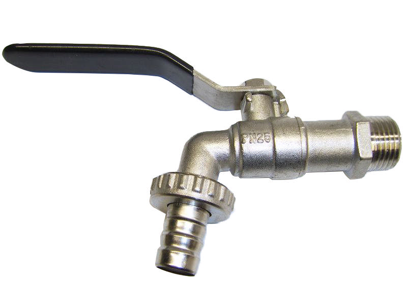 Robinet à double service en acier inoxydable poignée plate